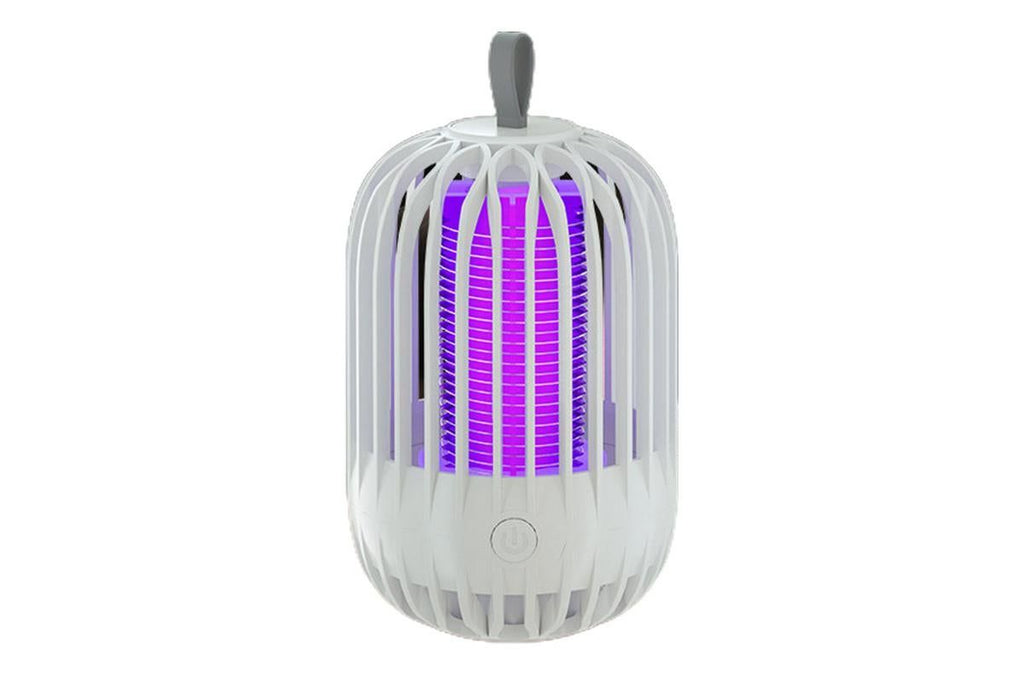 USB Electric Mosquito Killer Lamp Mosquito Zapper Trap Bug Zapper lectric Fly Traps Insect Pest Control for Home, Backyard, Patio, Camping, Fishing (White)