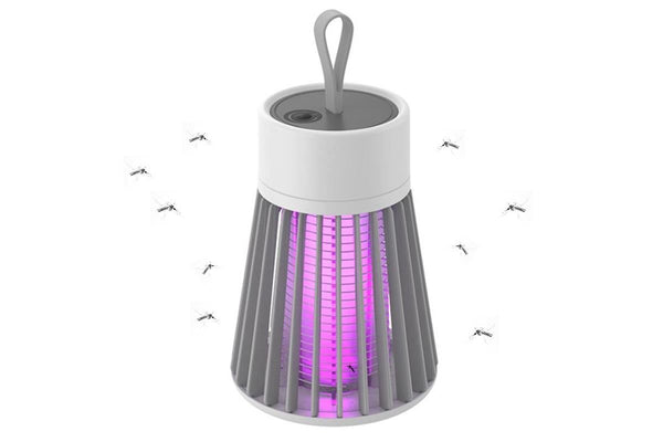 Electric Mosquito Killer Lamp Fly Traps Insect Bug Zapper For Outdoor Indoor - Grey
