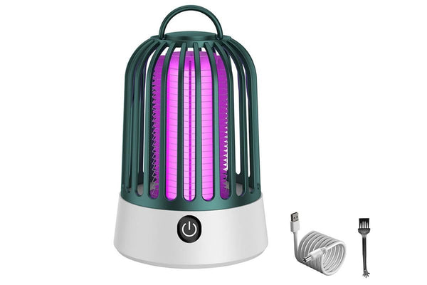 Electric Mosquito Killer Lamp Insect Catcher Fly Bug Zapper Trap LED Purple Lamp Mozzie -Green