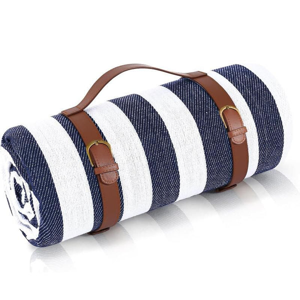 Outdoor Picnic Blanket Waterproof Mat Extra Wide Camping Tent Ground Sheet for Hiking and Outdoor Activities - Blue M