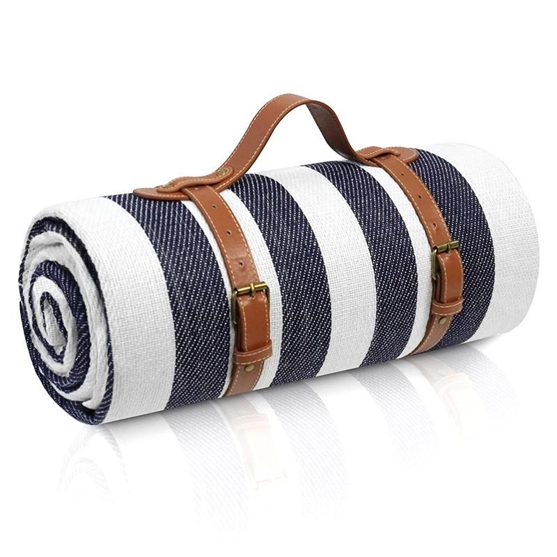 Outdoor Picnic Blanket Waterproof Mat Extra Wide Camping Tent Ground Sheet for Hiking and Outdoor Activities - Blue M