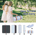Outdoor Picnic Blanket Waterproof Mat Extra Wide Camping Tent Ground Sheet for Hiking and Outdoor Activities - Sky Blue M