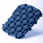 Foldable Inflatable Camping Seat Cushion Portable Seat Pad for Travel Outdoors Navy