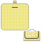 Foldable Picnic Mat Water-resistant Soft Camping Blanket Beach Outdoor Mat Yellow S