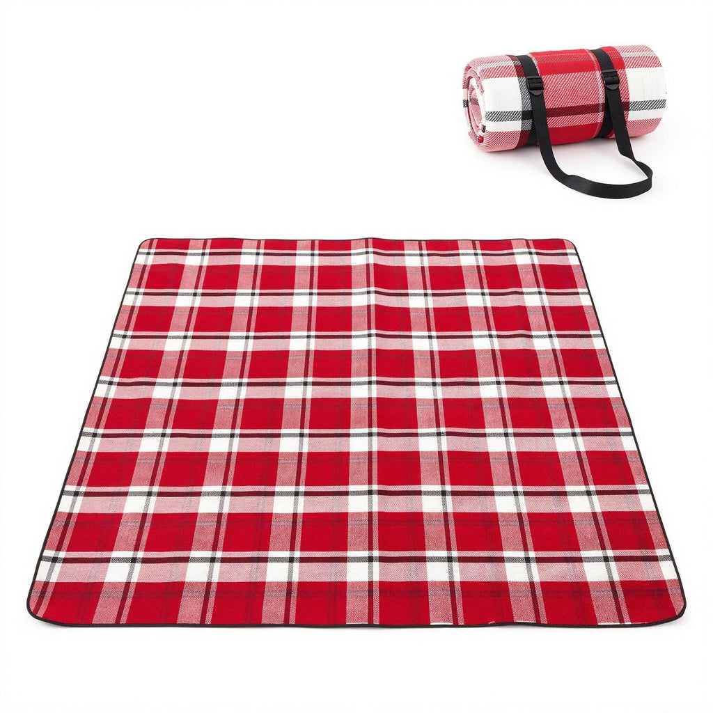 Waterproof Picnic Blanket Beach Outdoor Camping Mat Large Foldable Blue
