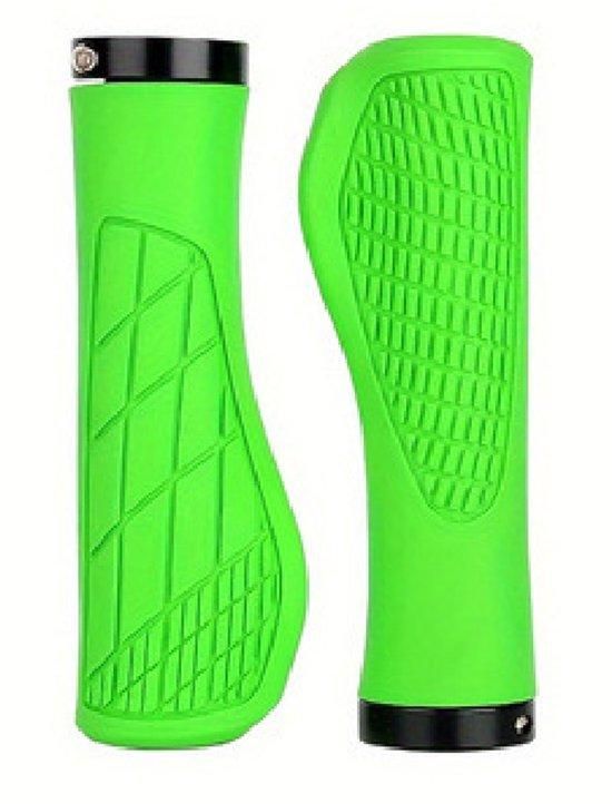 1 Pair Bicycle Handlebar Grips Mountain Bike with Installation Tools - Green