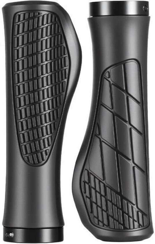 1 Pair Bicycle Handlebar Grips Mountain Bike with Installation Tools - Black