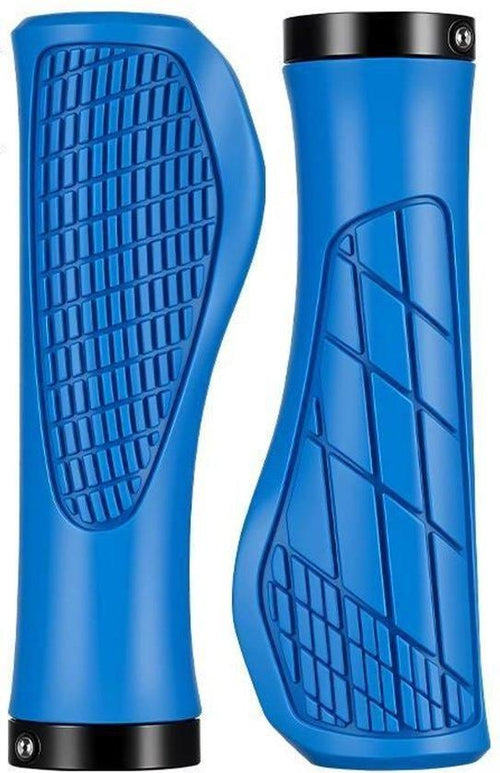 1 Pair Bicycle Handlebar Grips Mountain Bike with Installation Tools - Black
