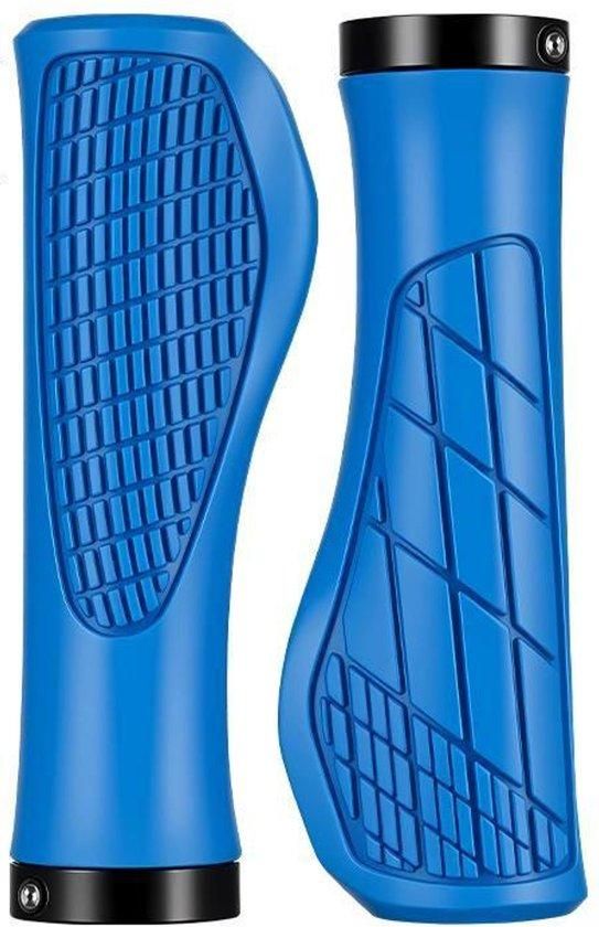 Bicycle Grips Mountain Bike 1 Pair Including Installation Tools Ergonomic - Cyan Gripps Handlebar Grips Tape & Pads