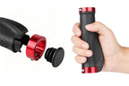 Cycling Lock-On MTB Ergonomic Mountain Bike Rubber Grips Bicycle Handlebar - Red