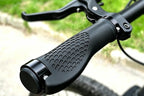 Cycling Lock-On MTB Ergonomic Mountain Bike Rubber Grips Bicycle Handlebar - Black