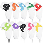 10PcSet Golf Iron Covers Golf Club Head Covers Wedges 4 - 9