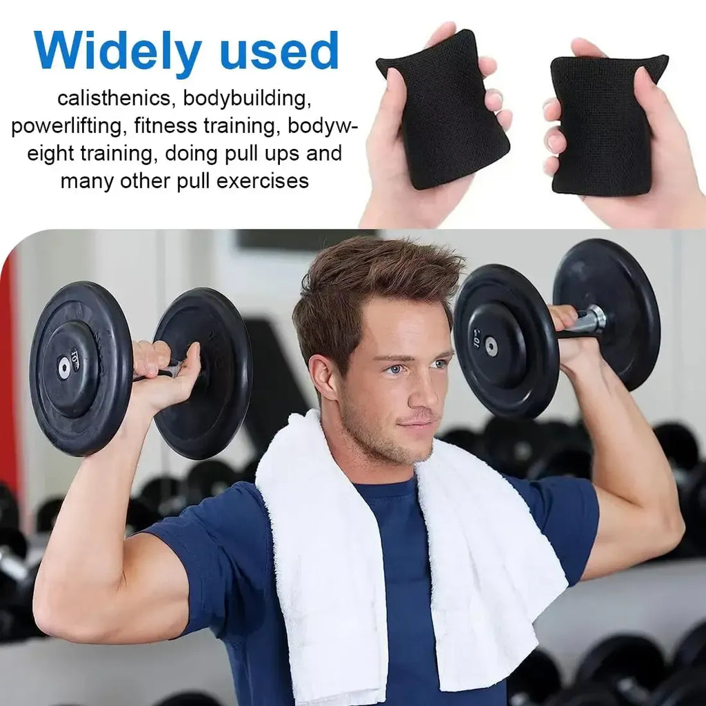 10Pcs Gym Workout Lifting Grips for Men & Women Pull up Weightlifting Hand Grips No Sweaty Hands - Black
