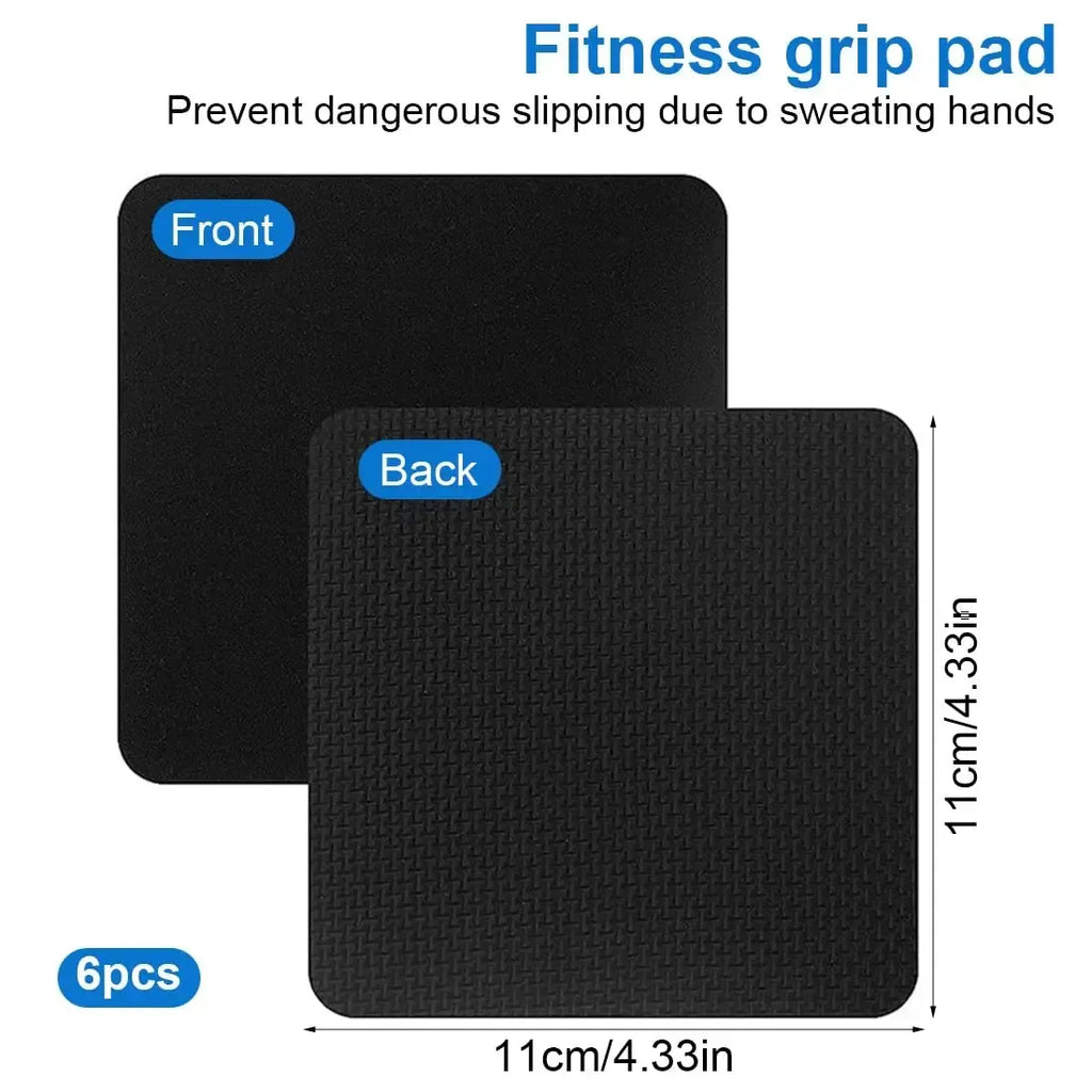 10Pcs Gym Workout Lifting Grips for Men & Women Pull up Weightlifting Hand Grips No Sweaty Hands - Black