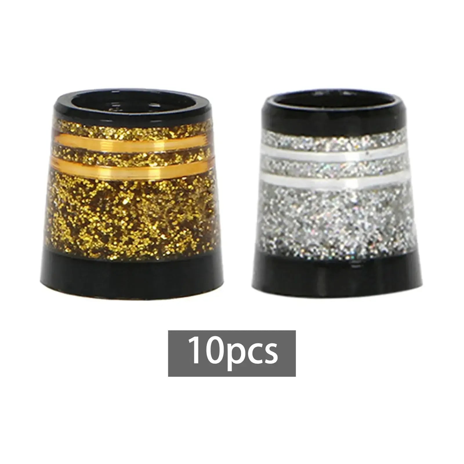 10Pcs Tapered Golf Iron Ferrules for Tapered Shaft 0.370 Sleeves Iron Wedge Golf Club Repair Parts Tool - Gold