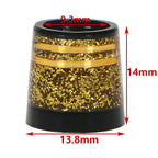 10Pcs Tapered Golf Iron Ferrules for Tapered Shaft 0.370 Sleeves Iron Wedge Golf Club Repair Parts Tool - Gold