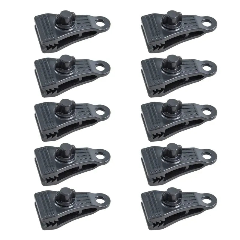 10Pcs Tarp Clips Lock Grip Tarp Clamps Pool Cover Clips Tent Fasteners Holder for Awnings Outdoor Camping