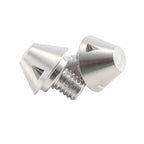 12 PCS M6 Football Shoe Replacement Spikes Studs For - Silver 8mm