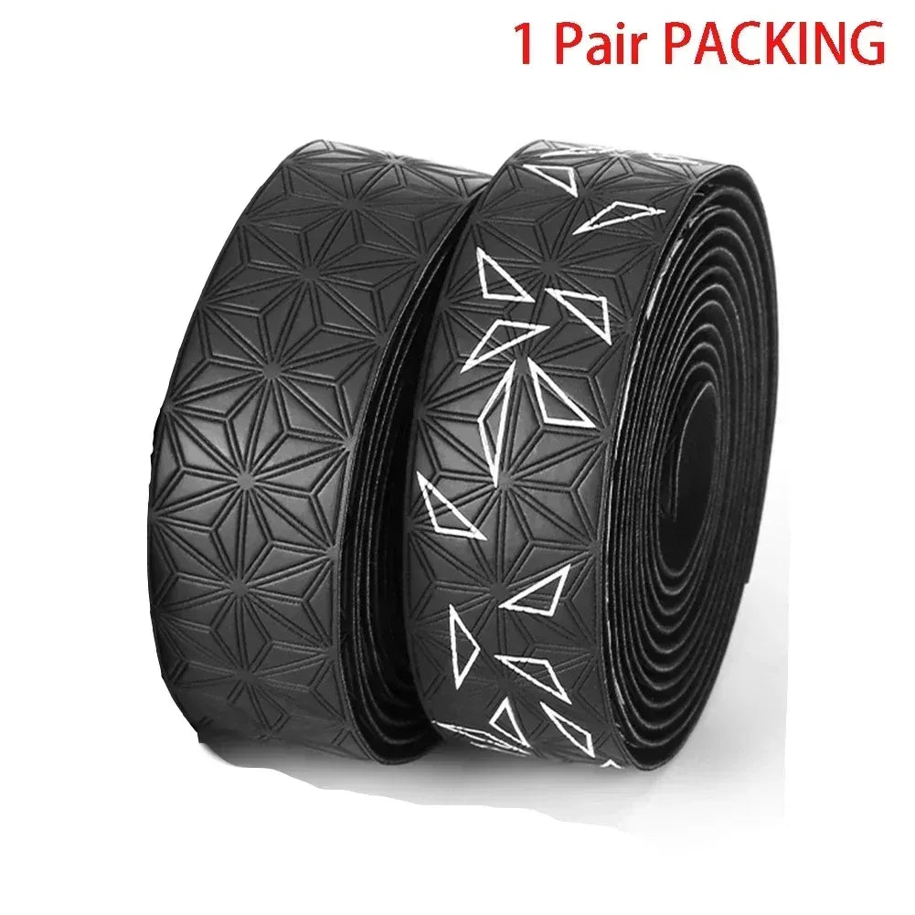 Road Bike Handlebar Tape AntiSlip Shock AntiVibration Durable - Star Red