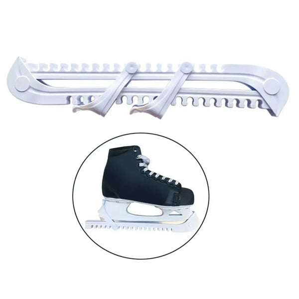 White Universal Skate Blade Covers for Ice Hockey Skates