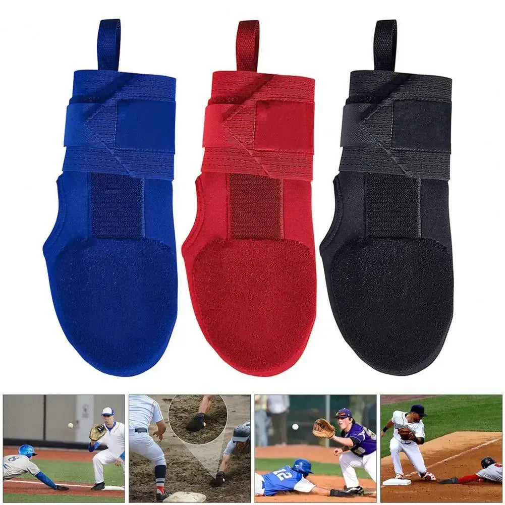 1Pc Baseball Softball Sliding Glove Wrist Protector Sport Supplies Adjustable Fastener Tape - Blue Left