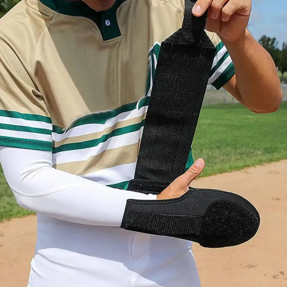 1Pc Baseball Softball Sliding Glove Wrist Protector Sport Supplies Adjustable Fastener Tape - Blue Left