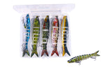 5 Pcs Jointed Fishing Lures Set Wobblers Swimbait Crankbait Hard Bait