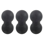 3X Fitness Peanut Massage Ball Fascia Massager Roller Pilates Yoga Gym Exercise Equipment - Black
