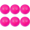 6Pcs Practice Golf Balls For Golfer Gift Golf Accessories for Indoor Outdoor - Pink Gift Ball