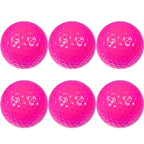 6Pcs Practice Golf Balls For Golfer Gift Golf Accessories for Indoor Outdoor - Pink Gift Ball