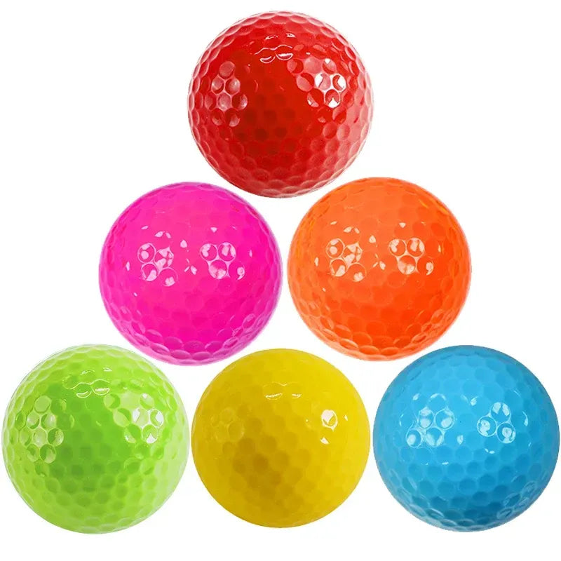 6Pcs Practice Golf Balls For Golfer Gift Golf Accessories for Indoor Outdoor - Pink Gift Ball