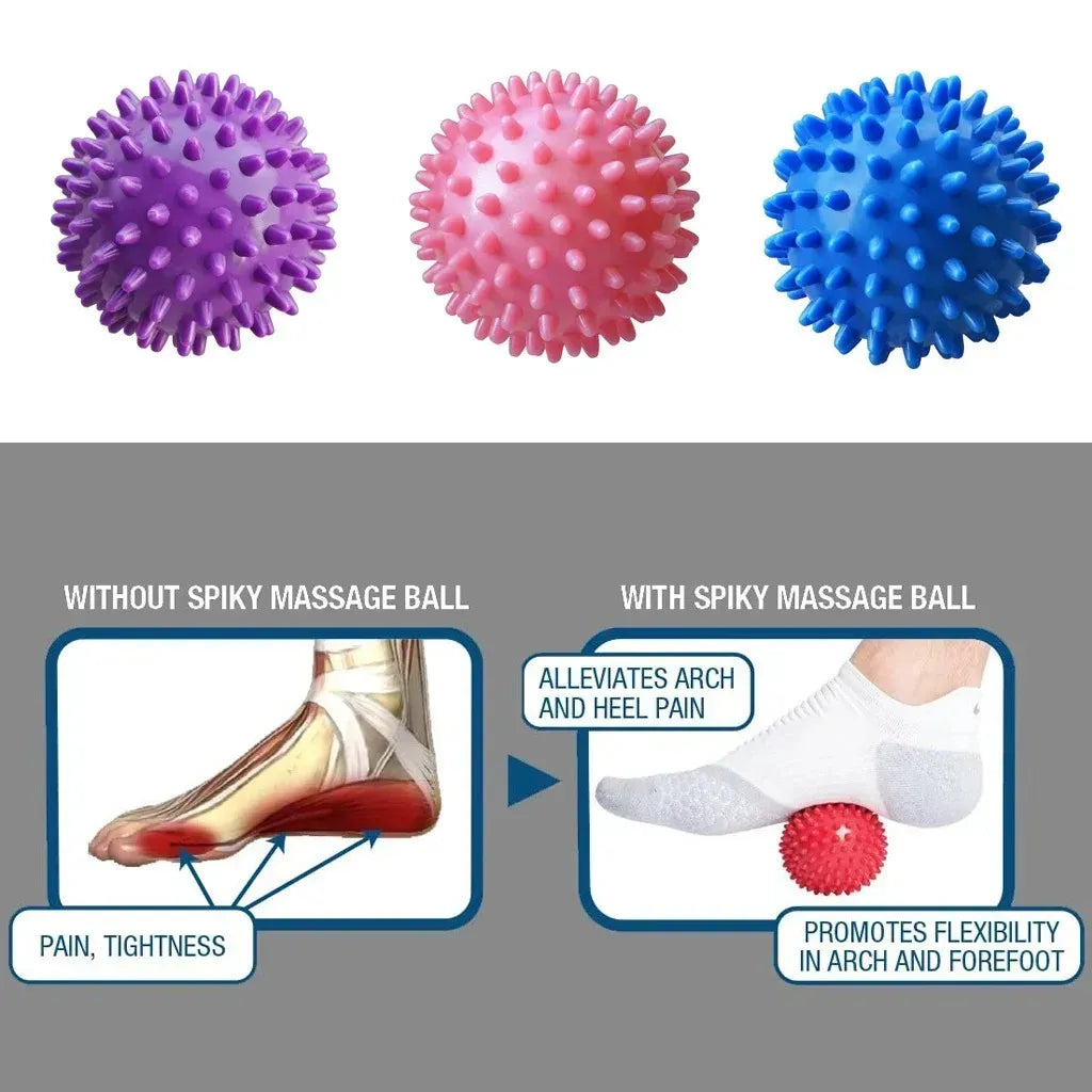 7cm Fitness Physiotherapy PVC Massage Ball Relieve Plantar Fasciitis Portable Body Building Sports Equipment