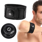 Adjustable Elbow Brace Tennis Elbow Arm Support Band Golf Strap Sports Protector Pad - Black M(20-26cm)