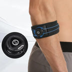 Adjustable Elbow Brace Tennis Elbow Arm Support Band Golf Strap Sports Protector Pad - Black L(26-32cm)