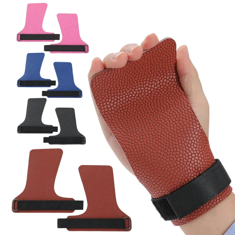 Basketball Hand Grips for Pull-ups Cross Training Gymnastics Weightlifting Palm Protector - Pink M