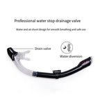 Diving Snorkel Equipment Adults Silicone Breathing Apparatus Swimming Waterproof Snorkel Anti-wave Breathing Tube - Clear Black Yellow