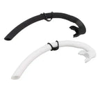 Diving Snorkel Foldable Mouthpiece Silicone Freediving Snorkel for Spearfishing Swimming Snorkeling Diving Accessory - Black