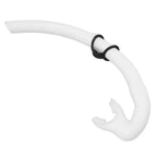 Diving Snorkel Foldable Mouthpiece Silicone Freediving Snorkel for Spearfishing Swimming Snorkeling Diving Accessory - Black