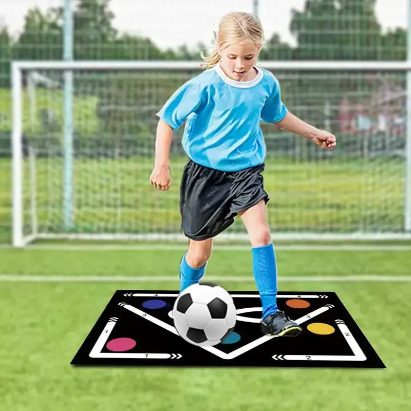 Football Training Mat 60 X 90 cm for All - Black