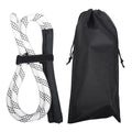 Golf Swing Practice Trainer Rope for Beginners Golf Gesture Correction Portable - White With Black