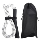 Golf Swing Practice Trainer Rope for Beginners Golf Gesture Correction Portable - White With Black