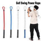 Golf Swing Practice Trainer Rope for Beginners Golf Gesture Correction Portable - White With Black