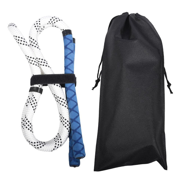 Golf Swing Practice Trainer Rope for Beginners Golf Gesture Correction Portable - White With Blue