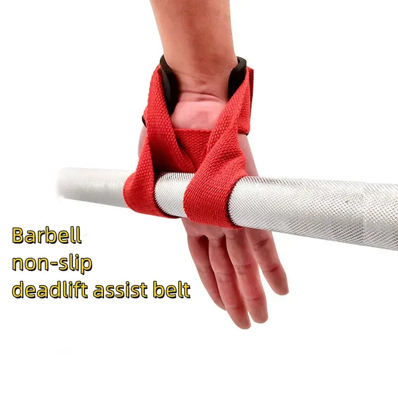 Gym Lifting Straps Barbell Deadlift Booster Belt Fitness Anti-slip Hand Wraps Wrist Straps Fitness Training Auxiliary Belt - Yellow M