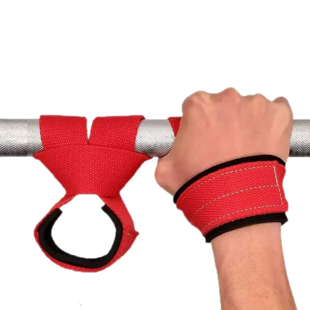 Gym Lifting Straps Barbell Deadlift Booster Belt Fitness Anti-slip Hand Wraps Wrist Straps Fitness Training Auxiliary Belt - Blue S