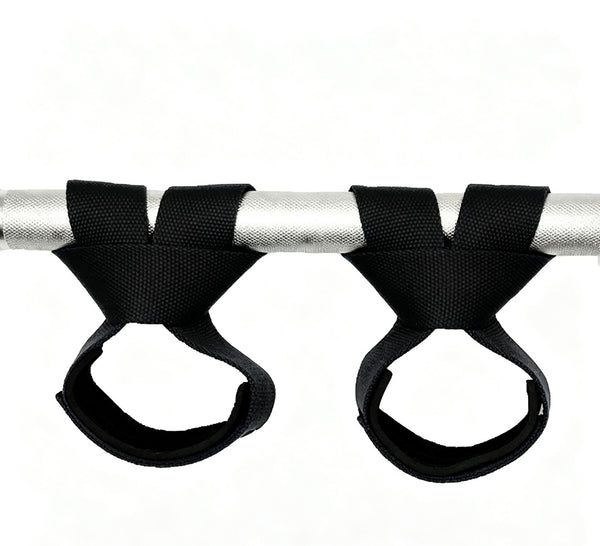 Gym Lifting Straps Barbell Deadlift Booster Belt Fitness Anti-slip Hand Wraps Wrist Straps Fitness Training Auxiliary Belt - Black L