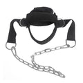 Head Neck Trainer Adjustable Neck Exerciser Head Harness Weight Lifting Belt Training Belt For Fitness Injury Recovery - Black