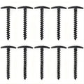 Outdoor Camping Screw Stakes For Camping Hiking Tent 10pcs - 10 Pcs Blacks