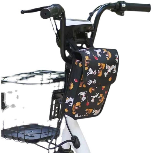 OQsport Bicycle Bag 3L Canvas Front Storage Large three-dimensional + Wangwang dog