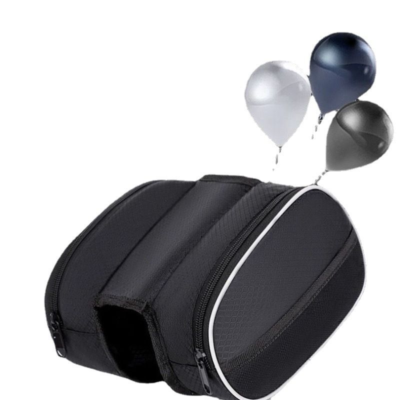 Bicycle Bag Oxford Cloth Storage Front Beam Black plus size